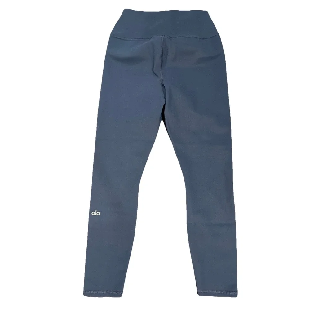 ALO YOGA HIGH-WAIST RIPPED WARRIOR LEGGING Blue Size Medium‎ NWOT